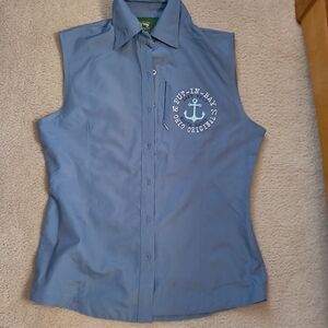 Blue Put in Bay Ohio Sleeveless women's Shirt